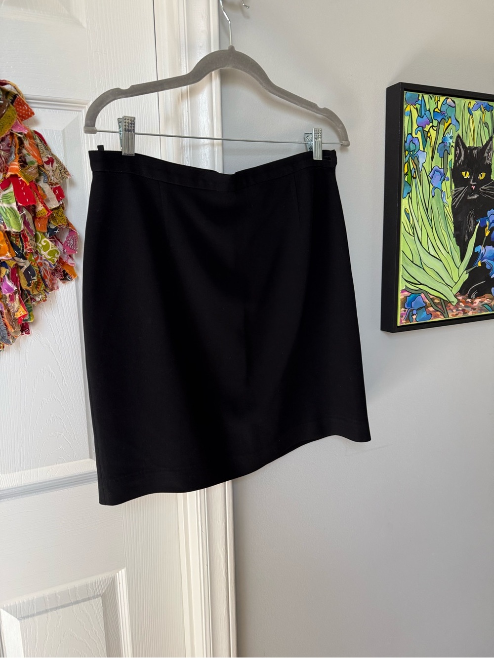 Giorgio Armani Black Fitted Skirt Italian 44 US 8 - Picture 10 of 11